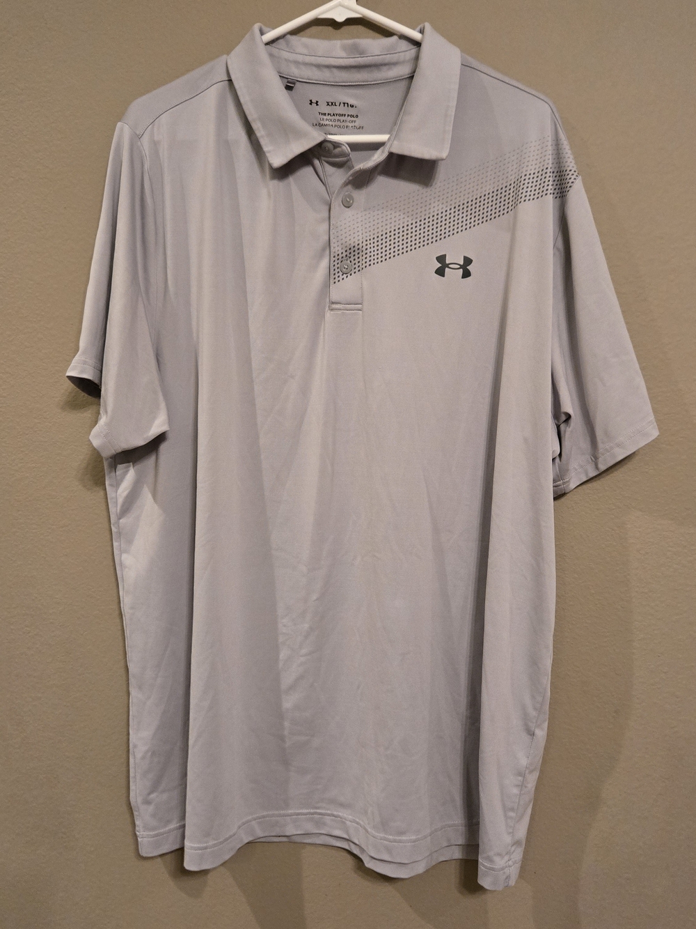 Under Armour Men’s Light Gray Tech Polo